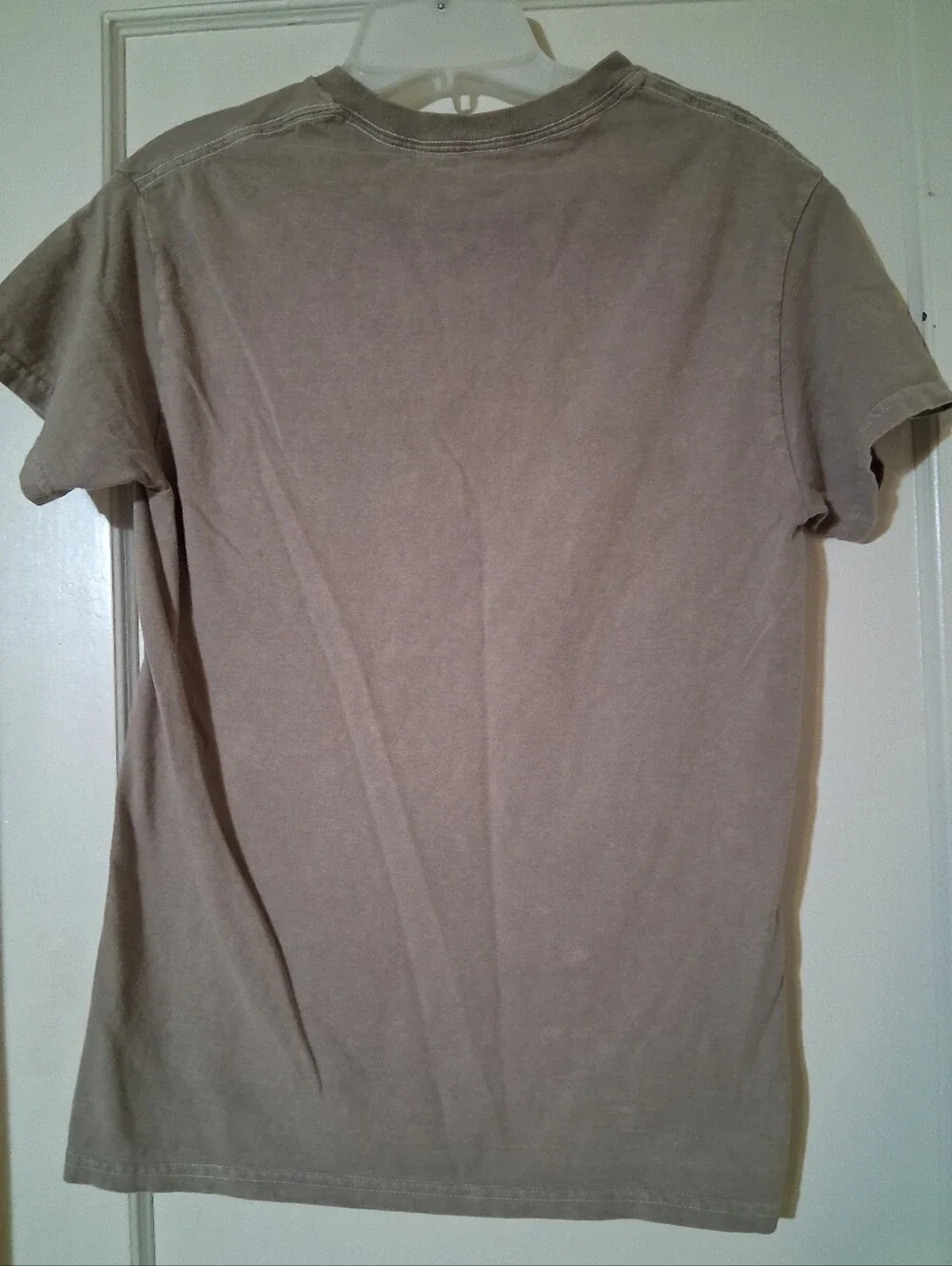 Fleetwood Mac Live in Concert Peace Sign Graphic T-Shirt Tan Mineral Wash Small